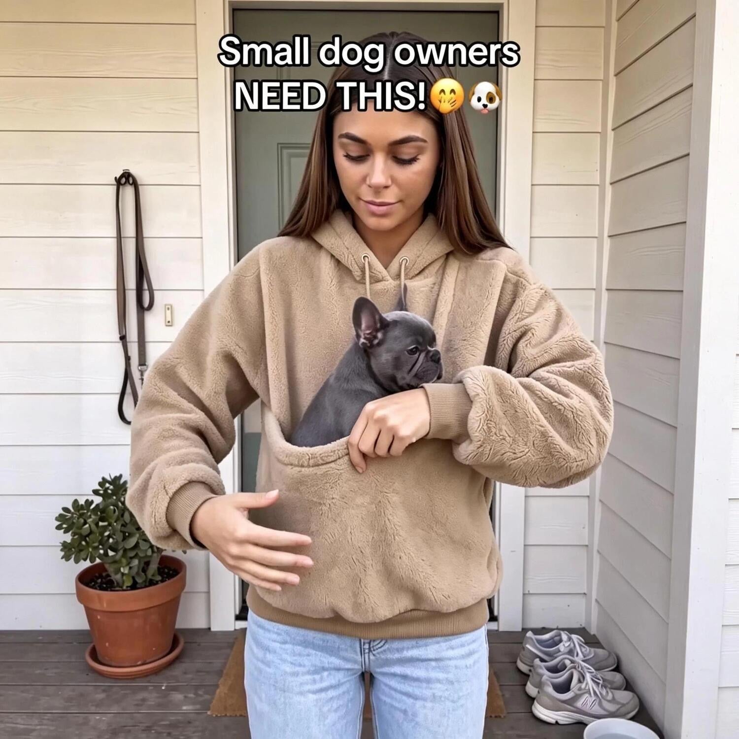 Pet carrier hoodie