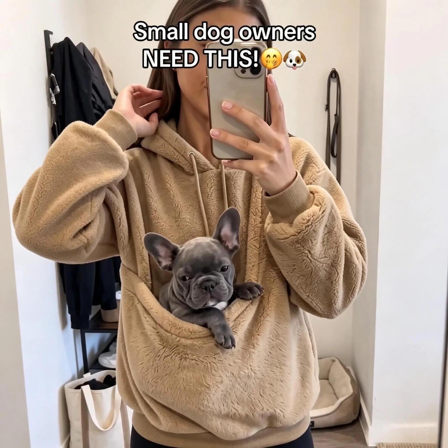 Pet carrier hoodie