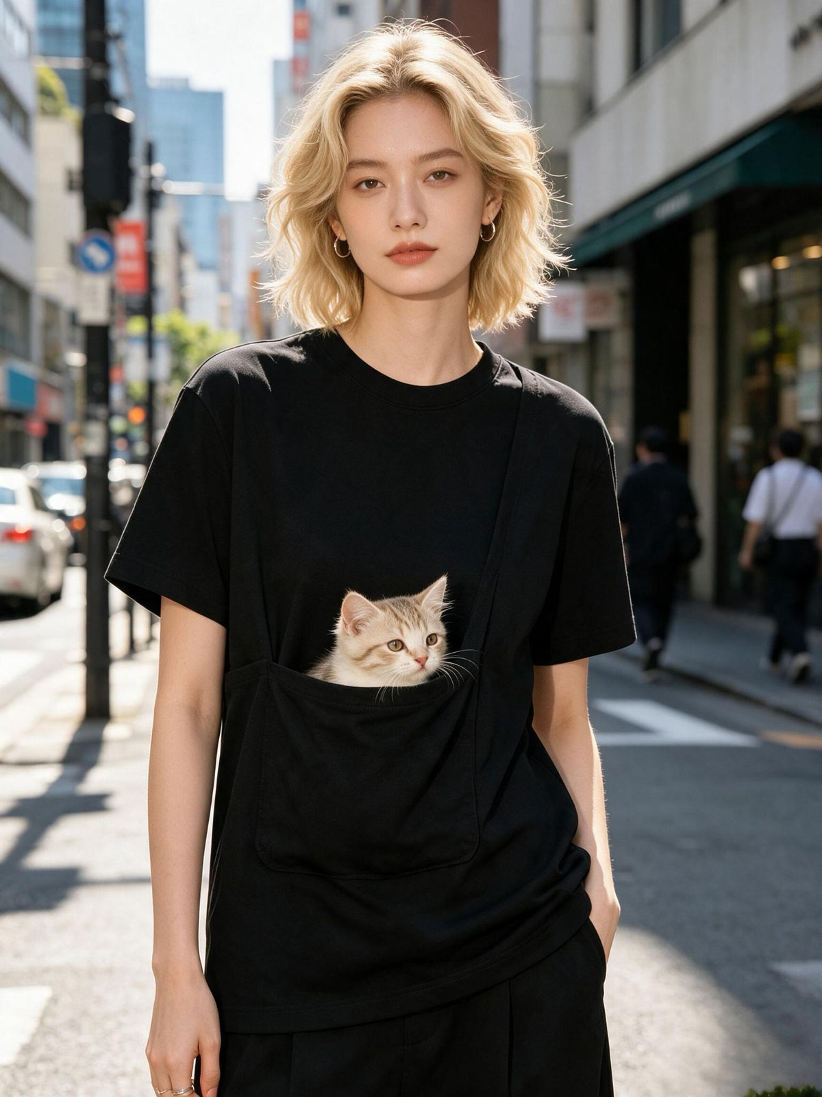 Das Katzenkorb-T-Shirt